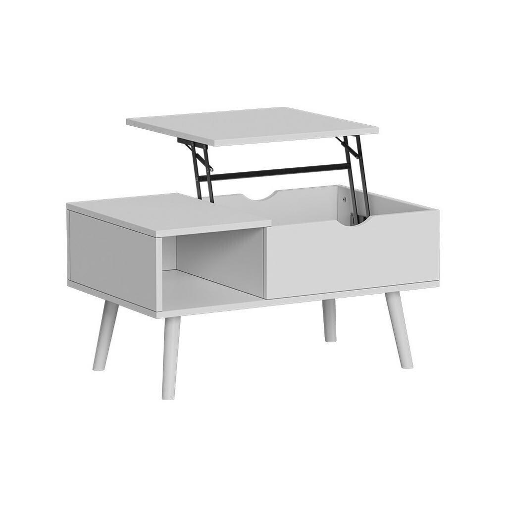 Vicco KONFERENČNÍ STŮL Stora Bílá 76 x 45 cm s funkcí výtahu