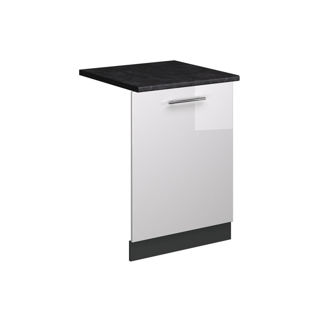 Vicco ČELNÍ PANEL MYČKY Fame-Line Bílá vysoký lesk 60 cm , PD Antracit
