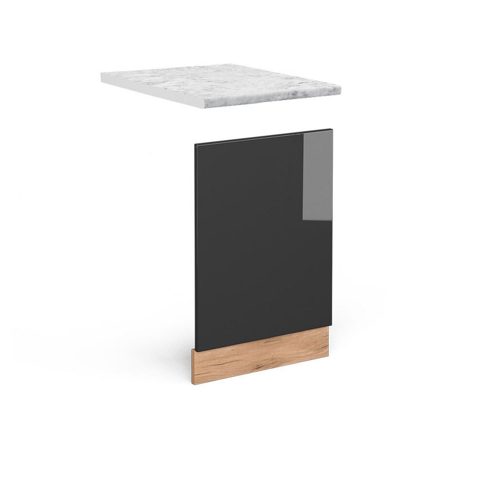 Vicco PŘEDNÍ PANEL R-Line Antracitový vysoký lesk 45 cm , PD Mramor