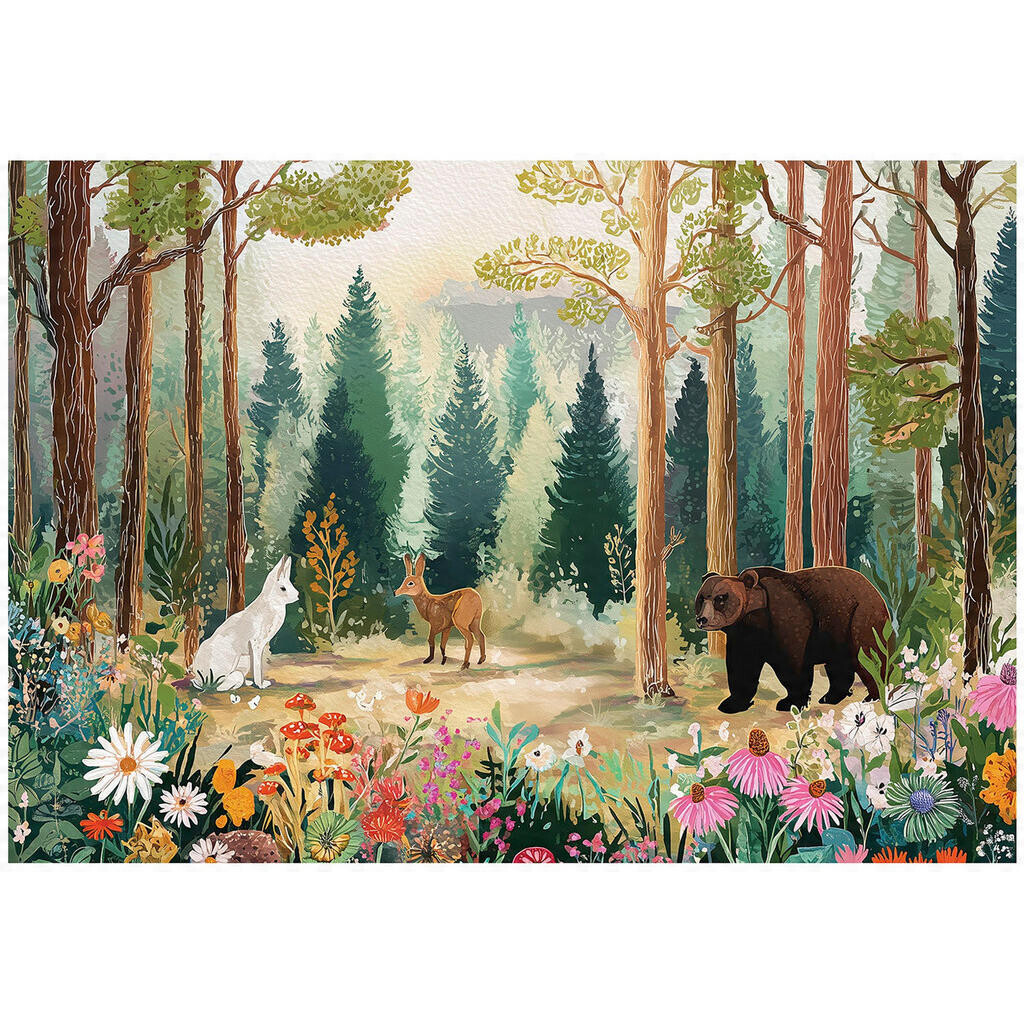 Wallarena FOTOTAPETA do dětského pokoje lesní stromy 150x105