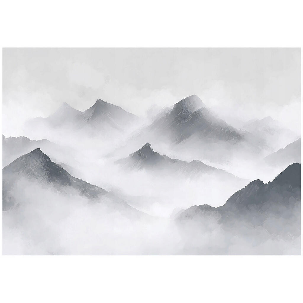 Wallarena FOTOTAPETA Hory Mlžná šedá 150x105 cm
