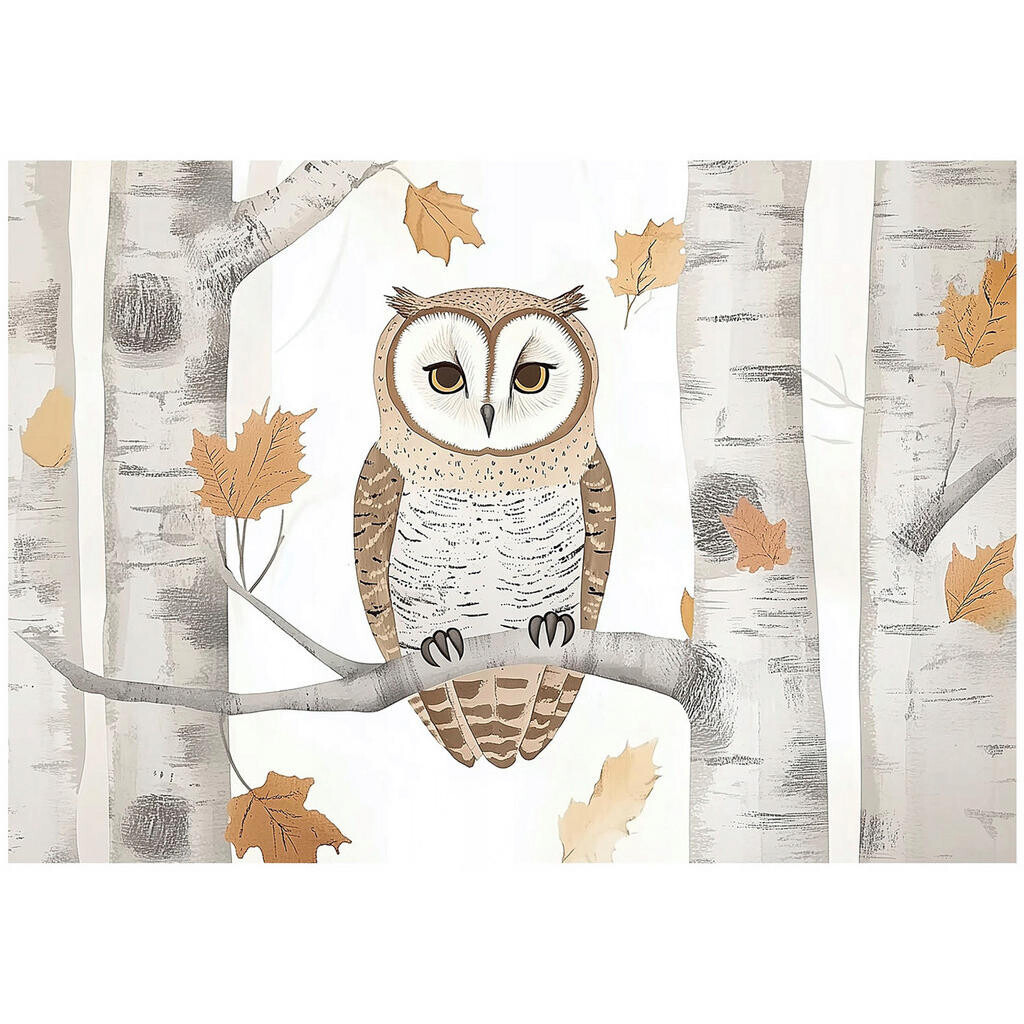 Wallarena TAPETA do dětského pokoje zvířata sova 150x105