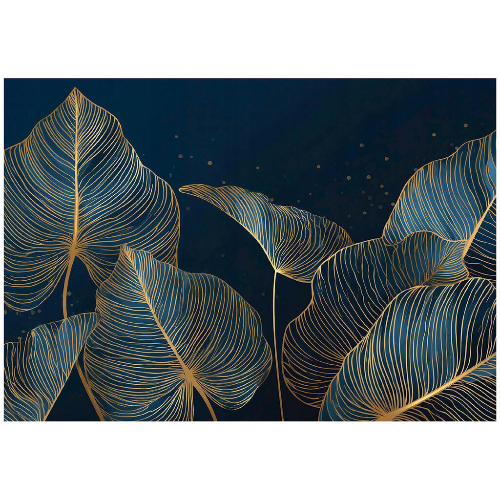 Wallarena FOTOTAPETA listy glamour blue 150x105 cm