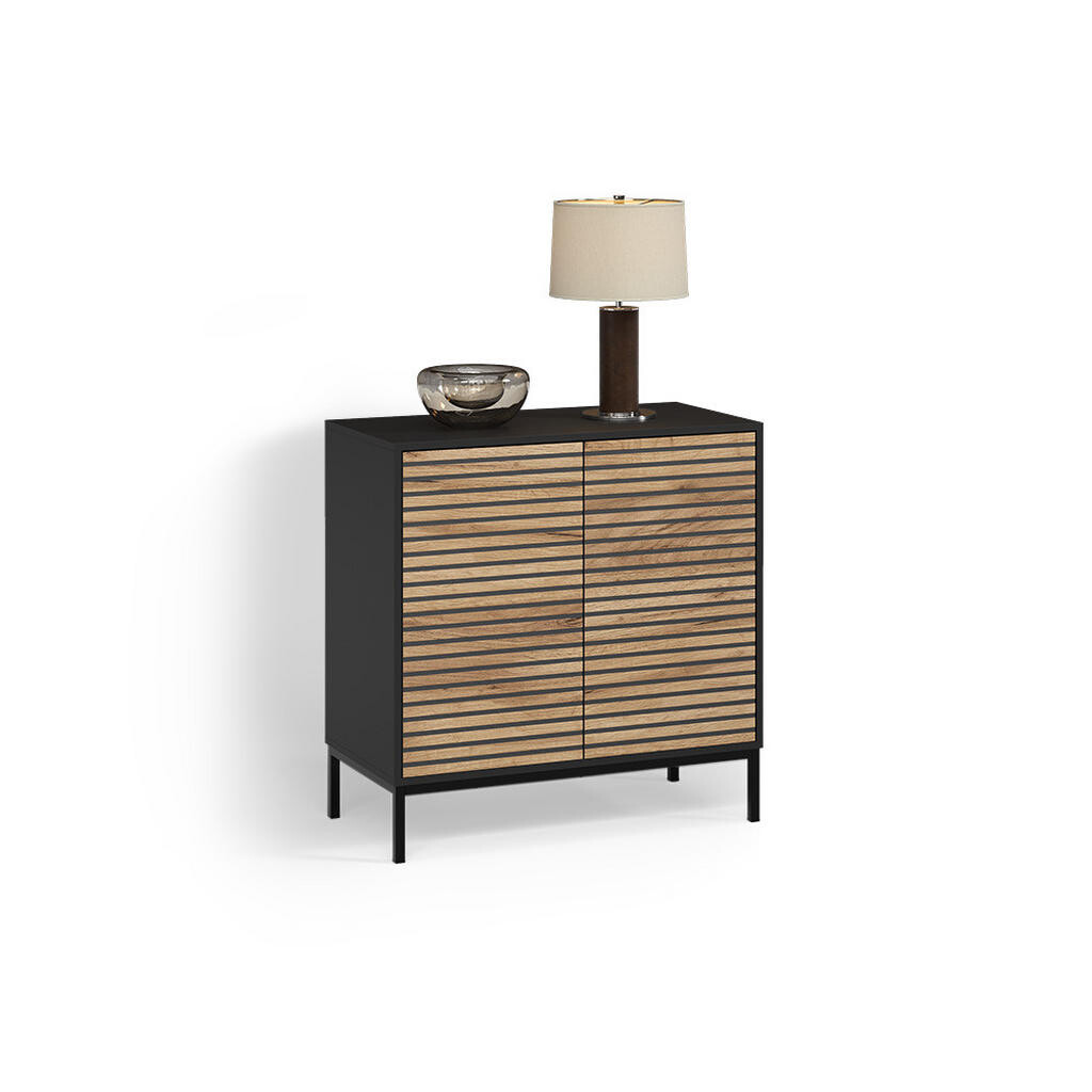 Livinity® KOMODA Aterno Zlatý dub power/antracit se 2 dveřmi