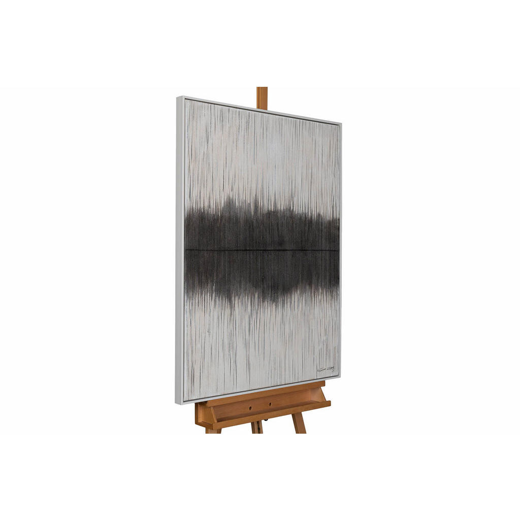 KUNSTLOFT RUČNĚ MALOVANÝ AKRYLOVÝ OBRAZ ŠEDÝ, 75/100 CM