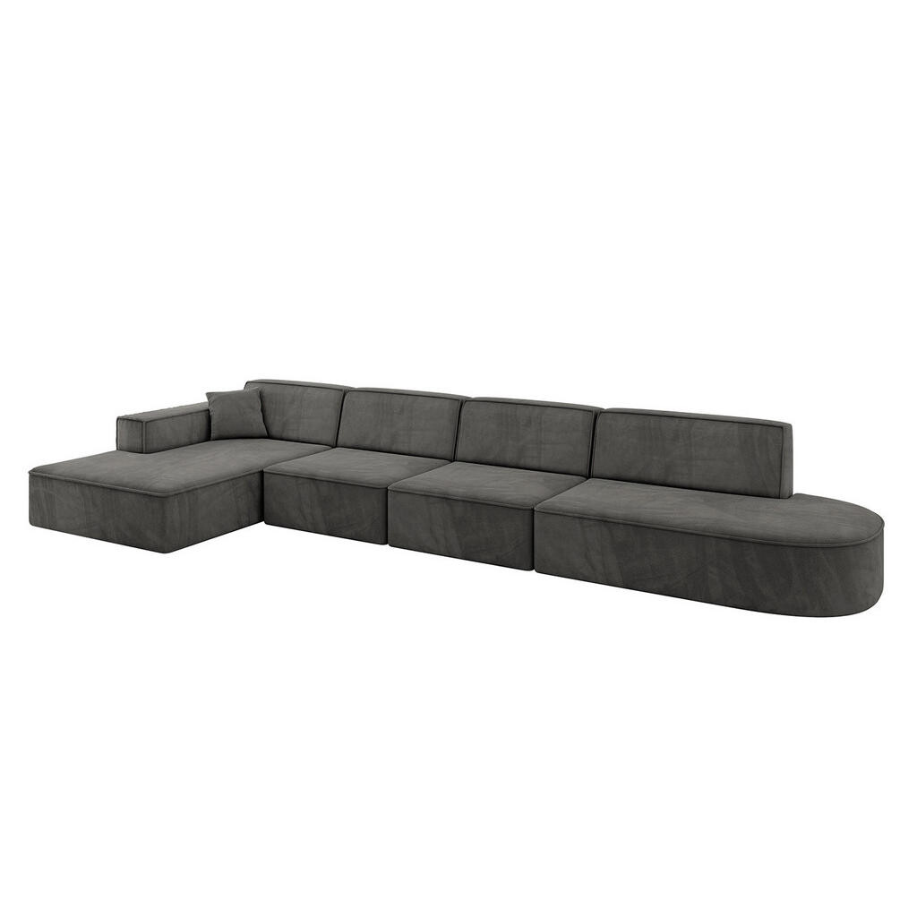 ALTDECOR ROHOVÁ sedačka s otomanem vlevo IREA-L3-v4 – 412 x 165 x 77 cm, ecru