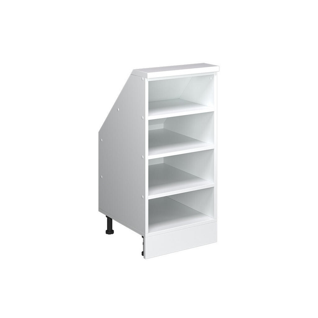 Vicco KUCHYŇSKÁ SKŘÍŇKA POD ŠIKMOU STŘECHU R-Line Bílá 40 cm se 4 přihrádkami