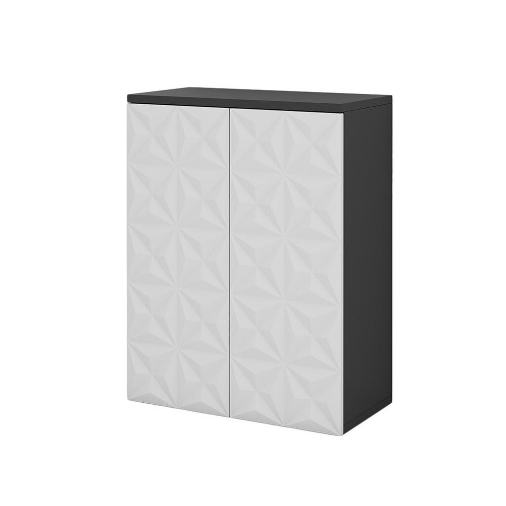 Vicco STŘEDNÍ SKŘÍŇKA Edge Černá 60 x 79.5 cm se 2 dvířky a 3 přihrádkami