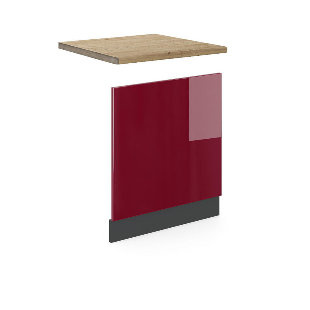 Vicco PŘEDNÍ PANEL R-Line Červená 60 cm , AP Oak
