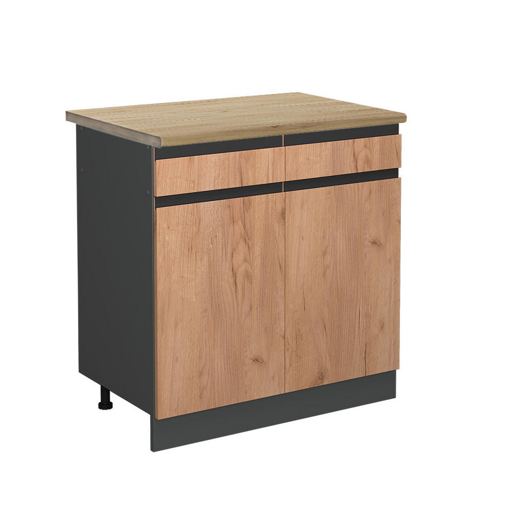 Vicco SPODNÍ SKŘÍŇKA KUCHYŇSKÉ LINKY R-Line Zlatý mocný dub 80 cm , PD Dub