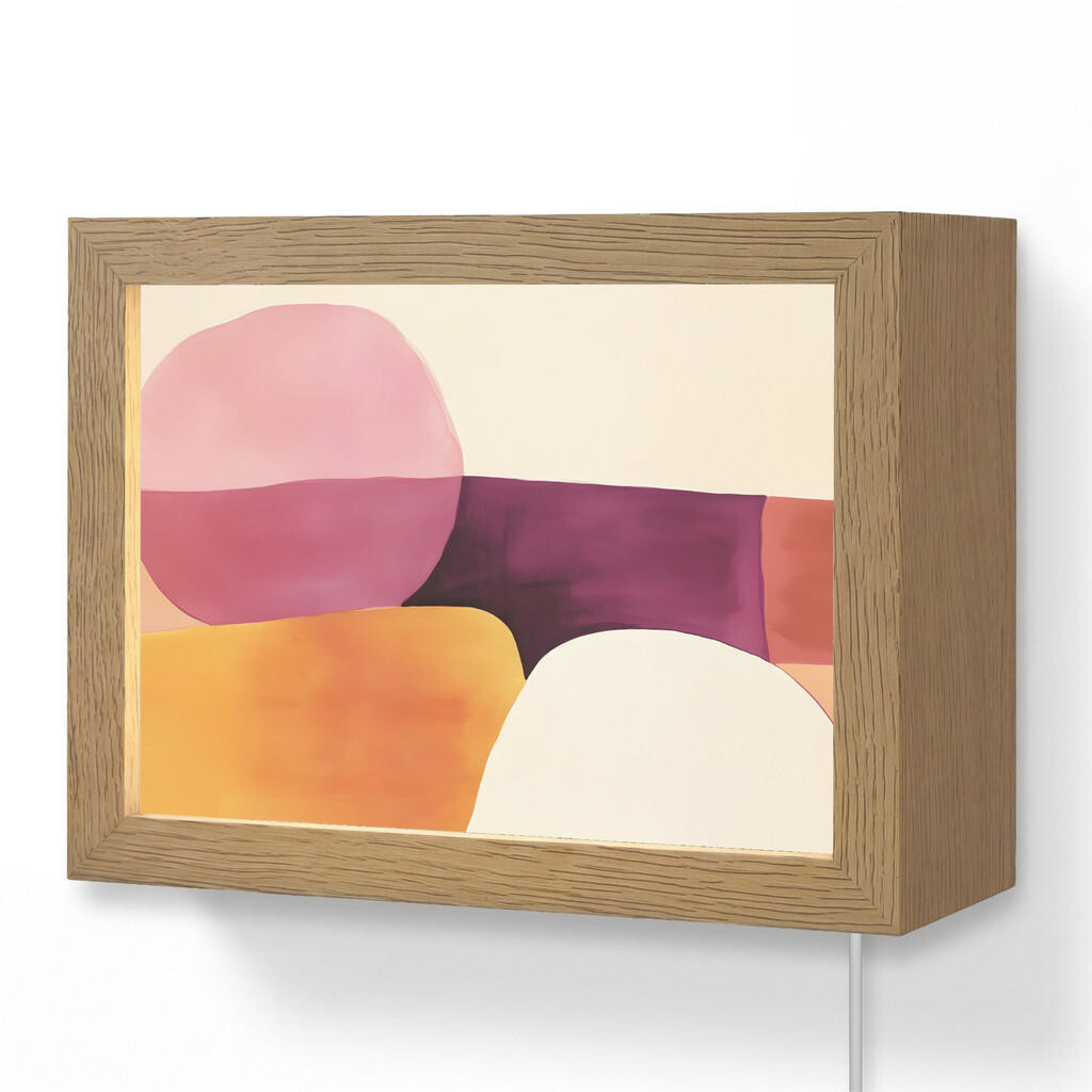 OnlyWow NÁSTĚNNÁ LAMPA Tvary - abstraktní - barevné 20x15 cm