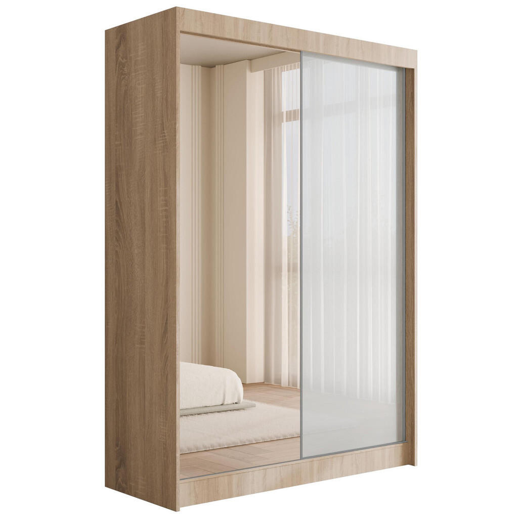 ALTDECOR ŠATNÍ SKŘÍŇ VESLI – 150 cm – Sonoma dub|bílá