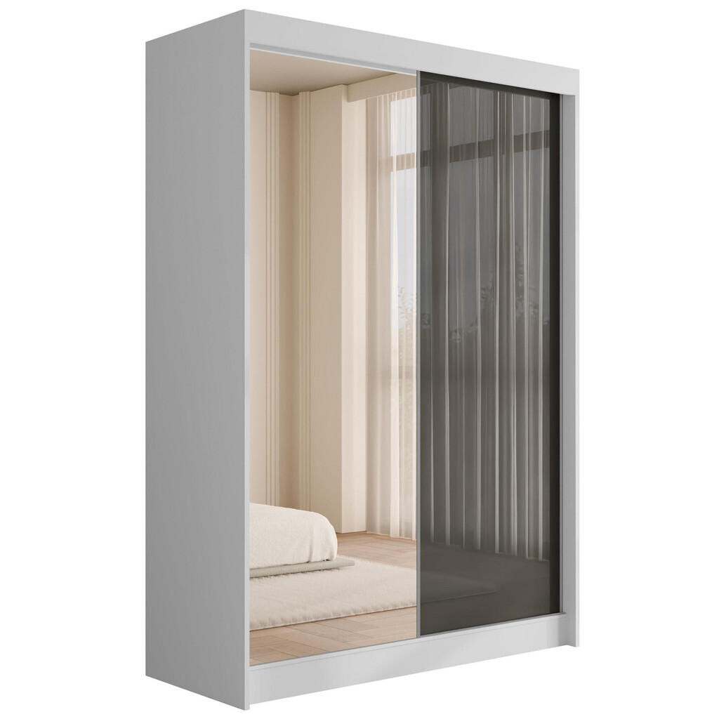 ALTDECOR ŠATNÍ SKŘÍŇ VESLI – 120 cm – bílá|šedá