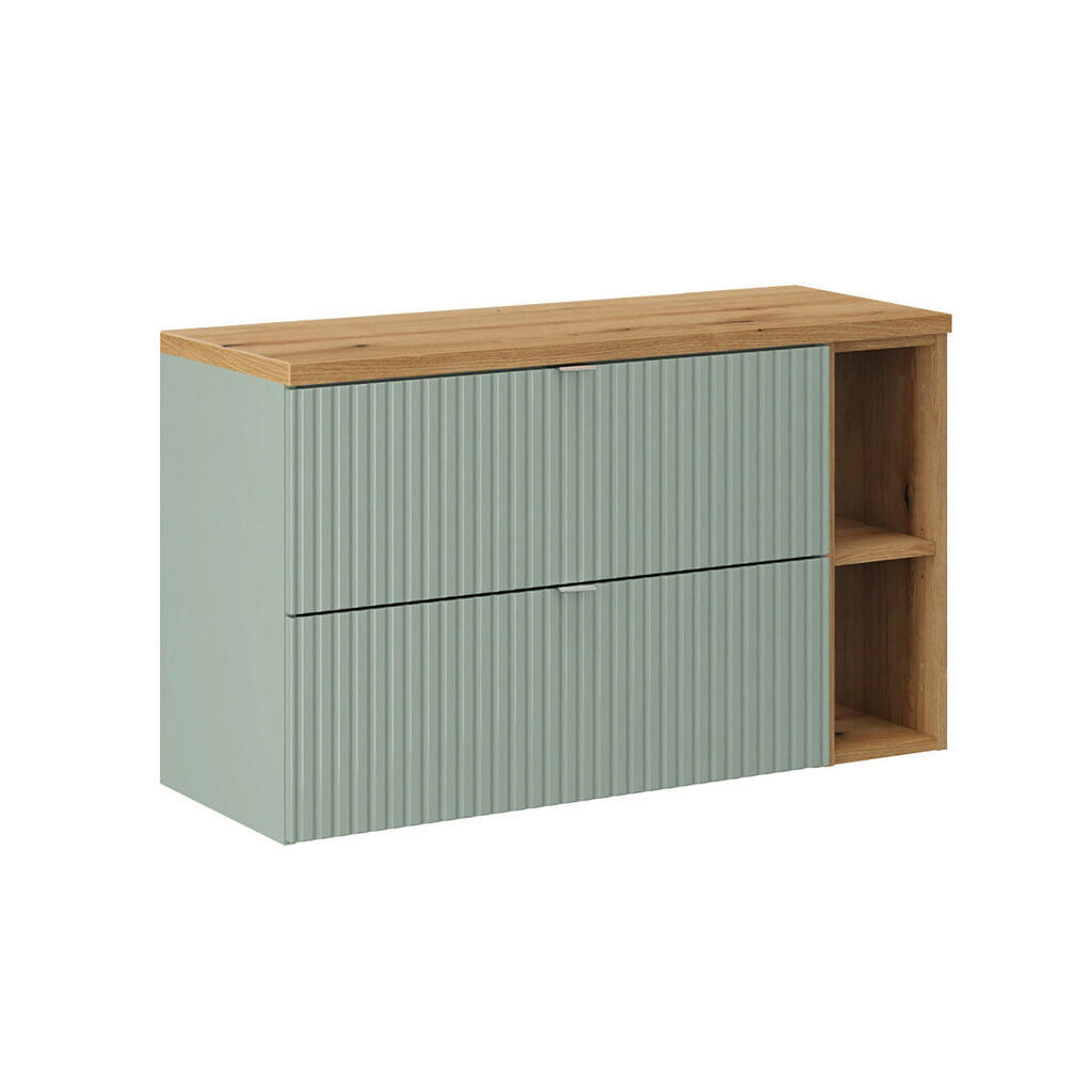 Petits-meubles SKŘÍŇKA POD UMYVADLO 100.4cm Jade Zelená a dřevo