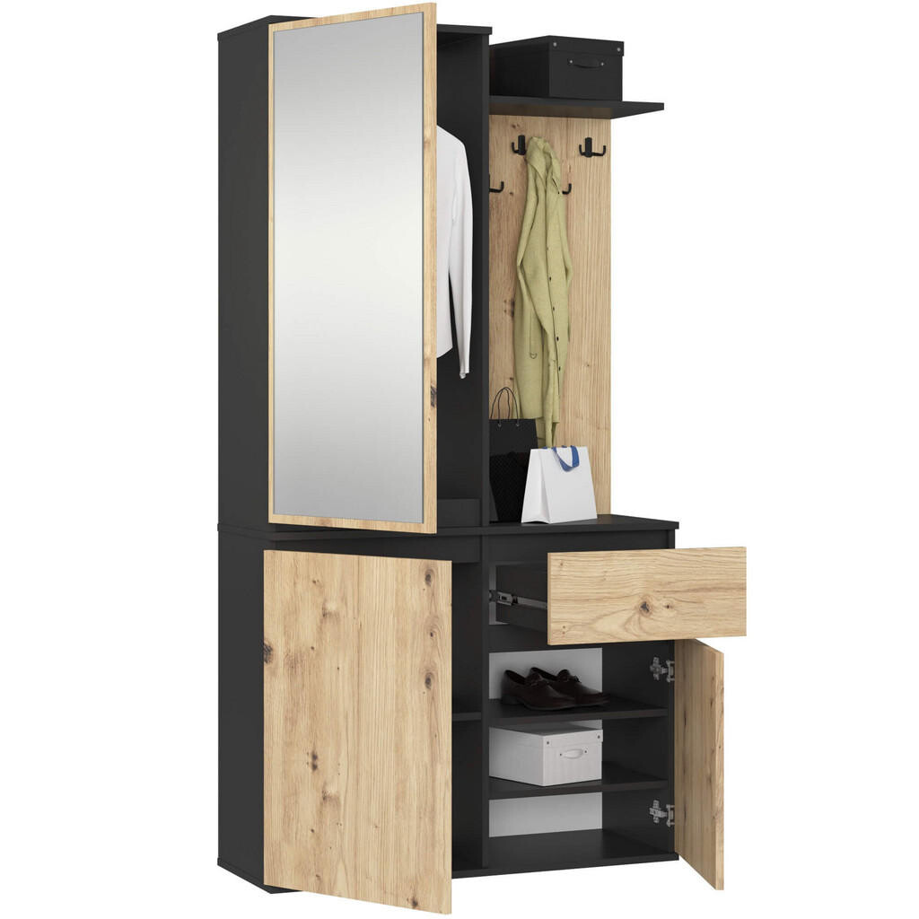 RAUMHIRSCH FURNITURE ŠATNÍK Černý Artisan 95/183/35