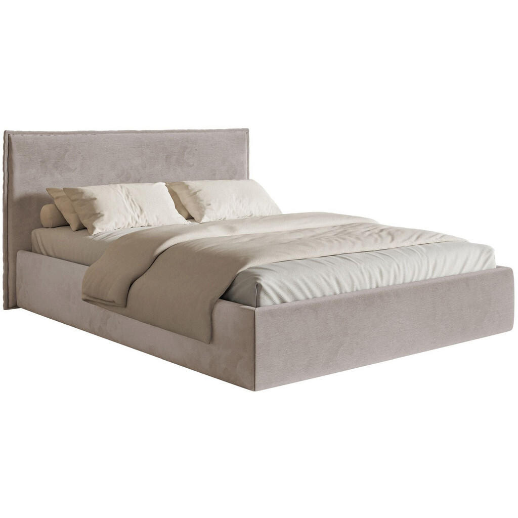 Selsey ČALOUNĚNÁ POSTEL Softie Slim taupe velur 180x200