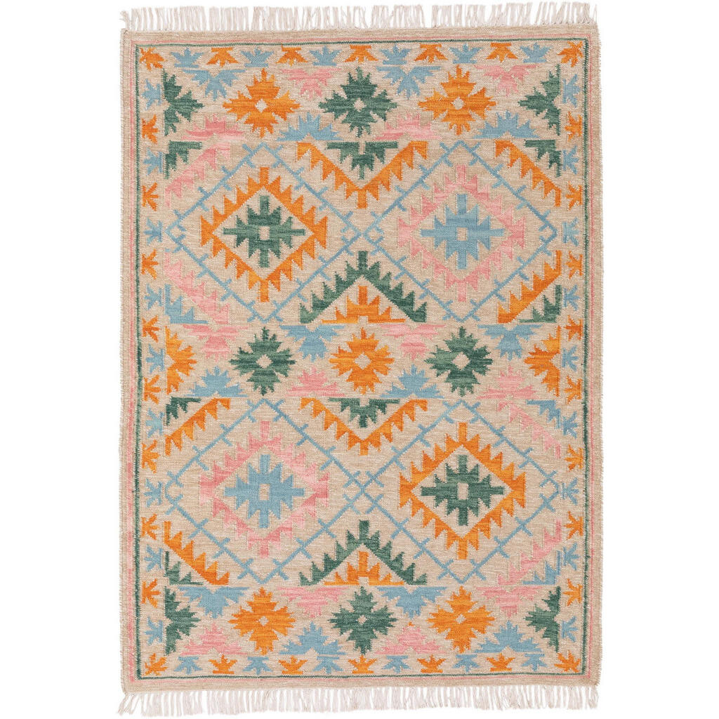 benuta Pure RUČNÍ tkaný kilim Zohra Vícebarevná/Béžová 160x230 cm
