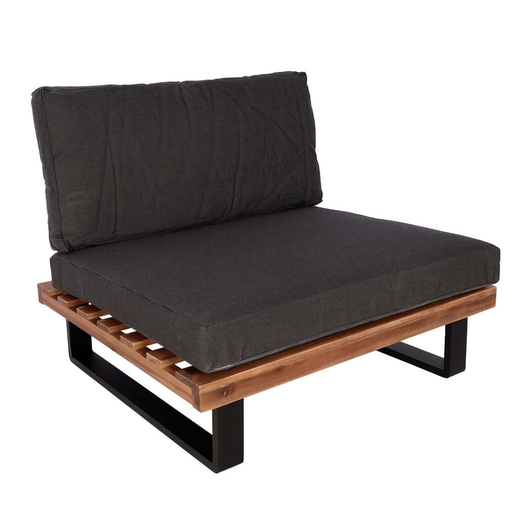 MCW LOUNGE-SESSEL Černá, tmavě hnědá, šedá