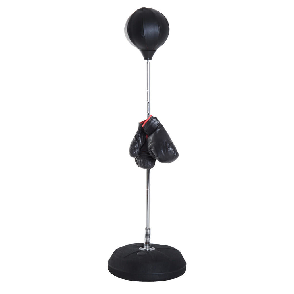 HOMCOM BOXOVACÍ MÍČ, plast, černý, 43L x 43Š x 144V cm