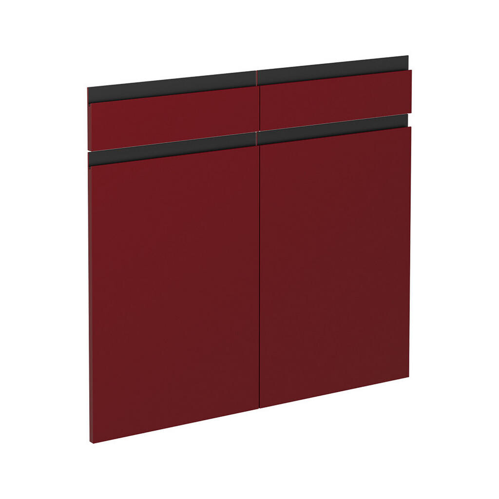 Vicco KUCHYŇSKÁ DVÍŘKA R-Line Červená 79.2 x 70.8 cm nábytková čela pro spodní skříňku se zásuvkami