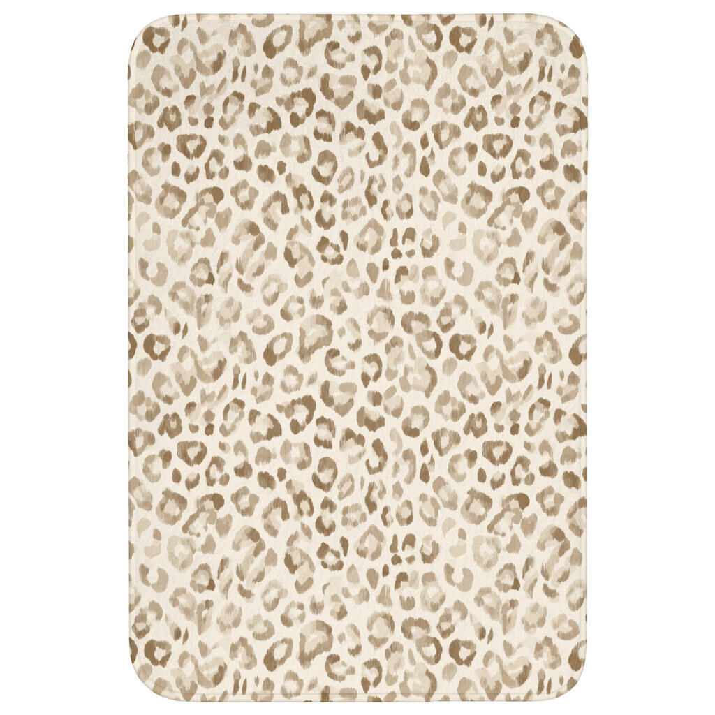 OnlyWow KOUPELNOVÁ PŘEDLOŽKA Leopard - Classic - Béžová 60x90 cm