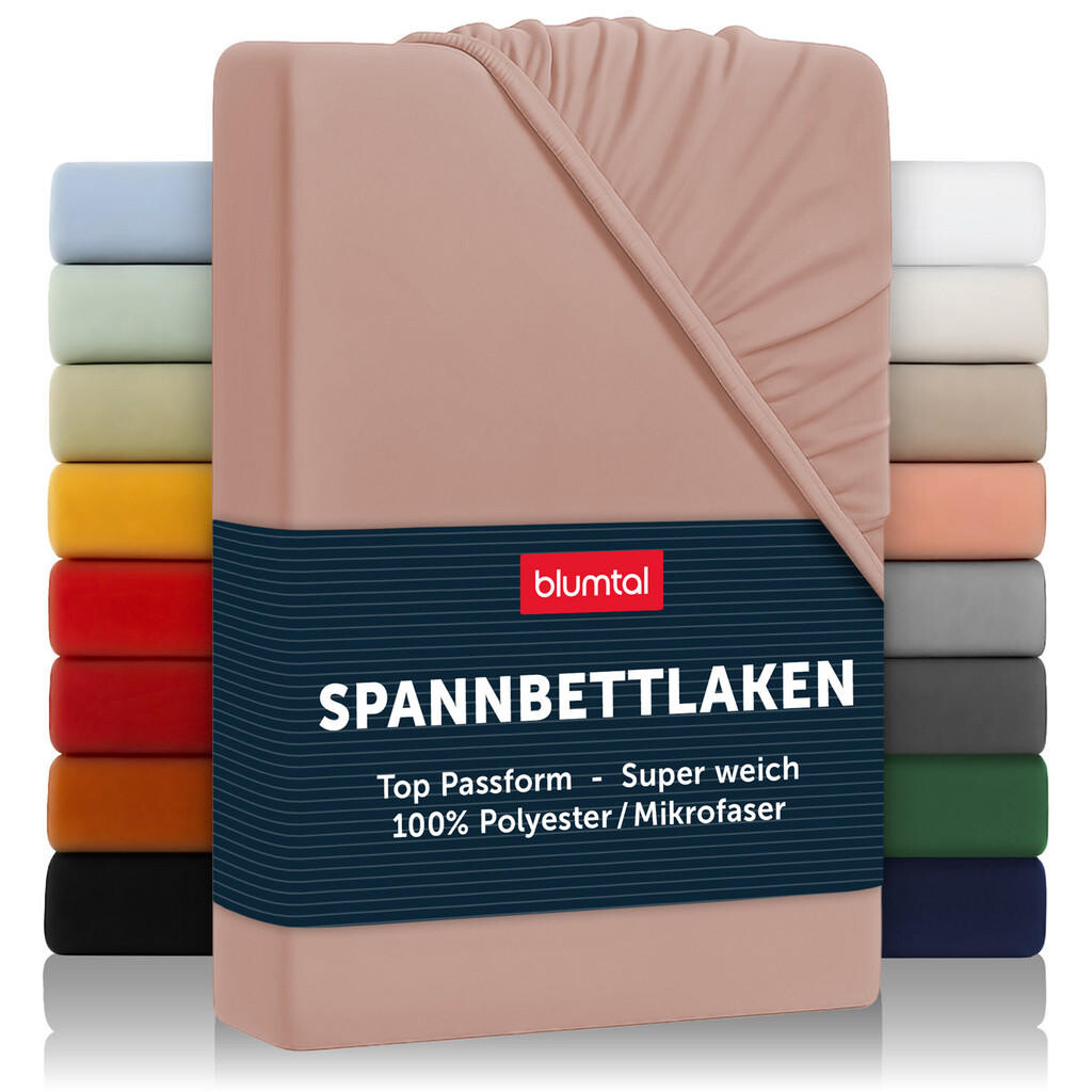 Blumtal NAPÍNACÍ prostěradlo z mikrovlákna, 105/190/30 cm, Růžová