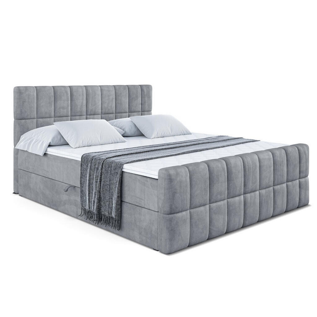 ALTDECOR AMERICKÁ postel MIAMI-Z – 200 x 200 cm – H4 – šedá