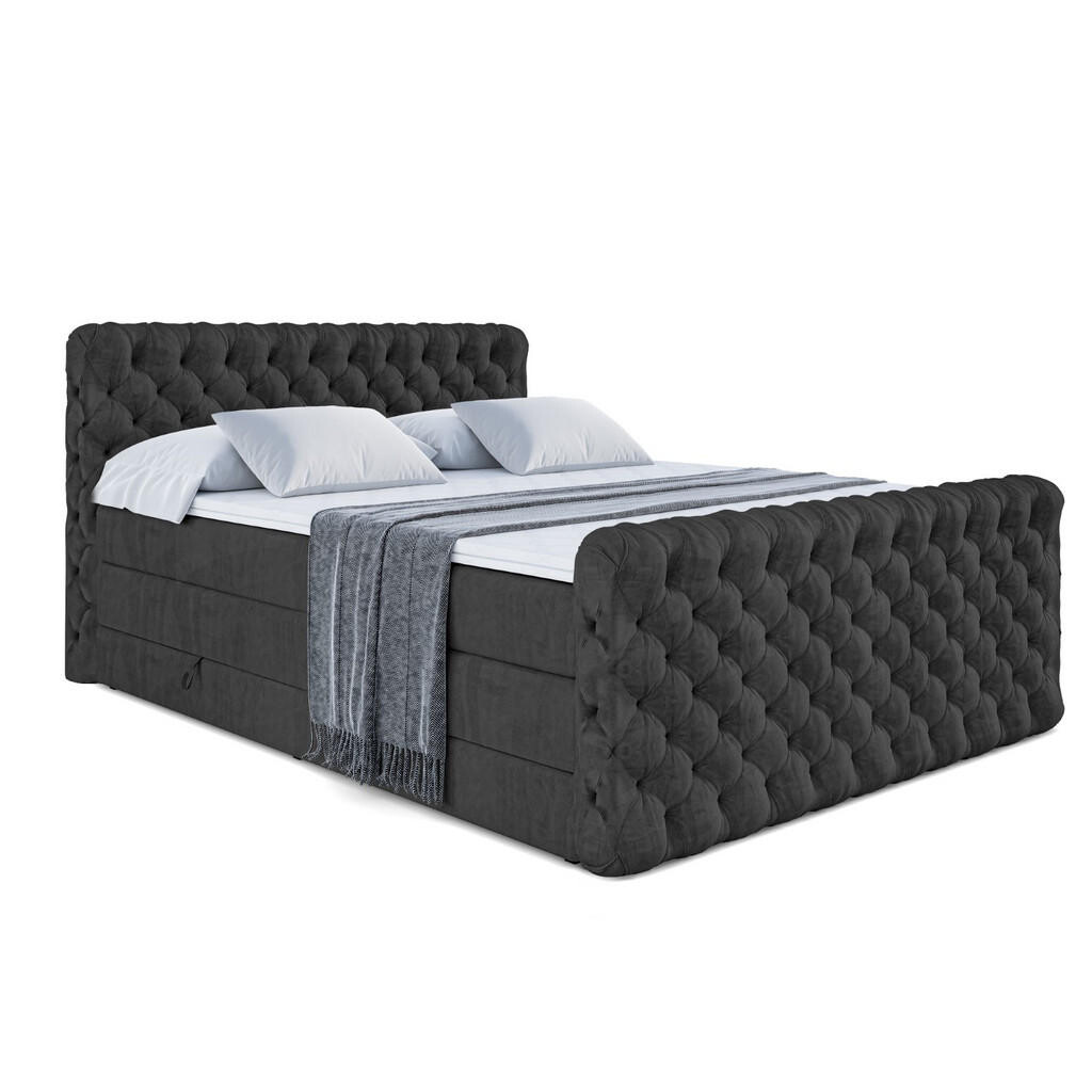 ALTDECOR POSTEL boxspring BOXI8-Z KING – 160x200 – H3/H4 – černá