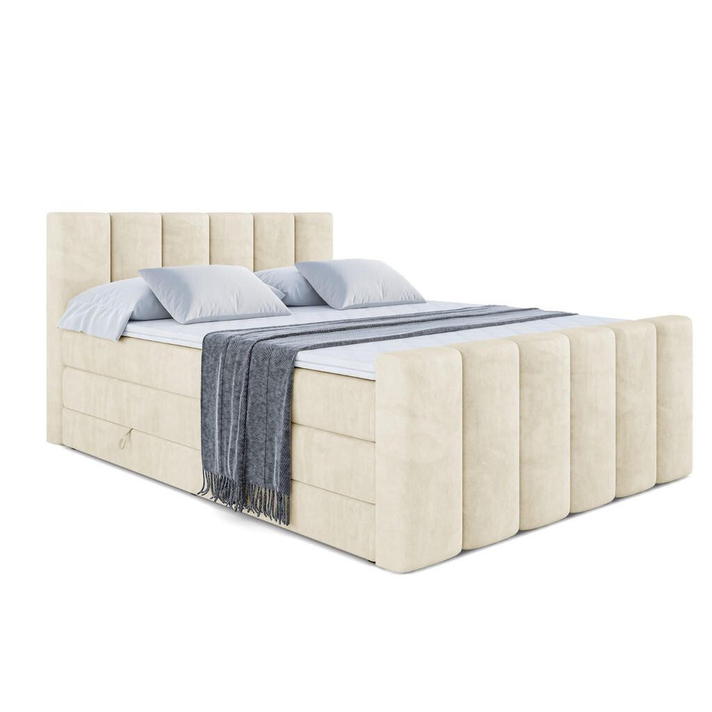 ALTDECOR POSTEL boxspring BOXI1-Z KING – 160x200 – H3/H4 – béžová
