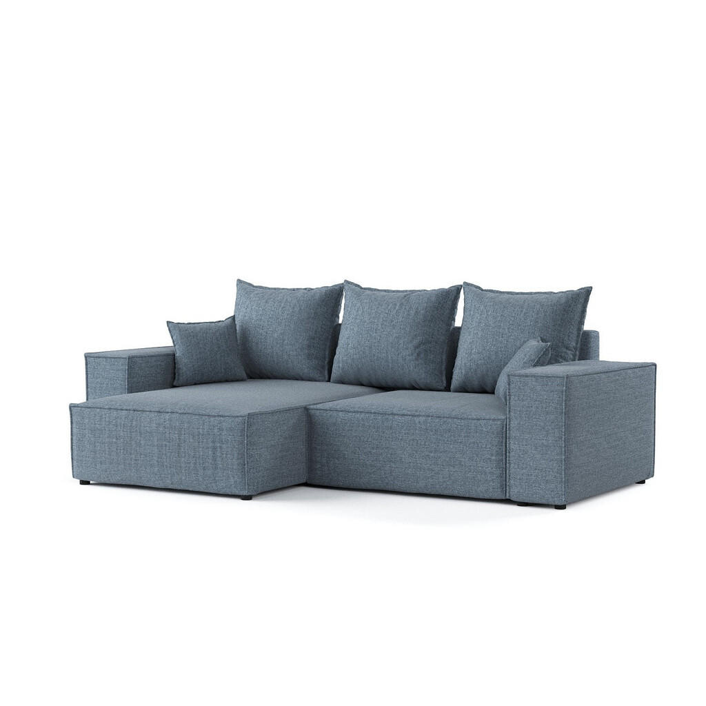 AltaBeds ROHOVÁ SEDAČKA SENSO, textil, Modrošedá