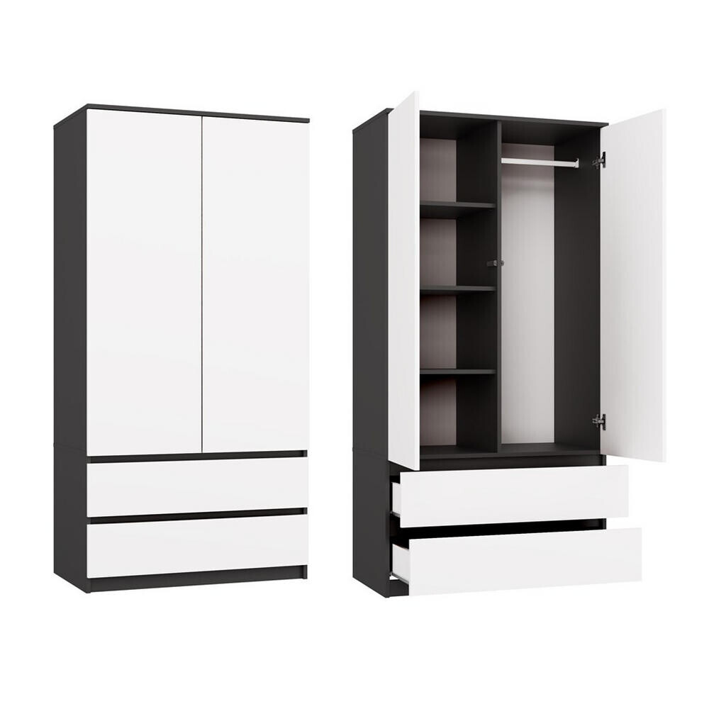 RAUMHIRSCH FURNITURE ŠATNÍK antracit, bílá 90/180/50