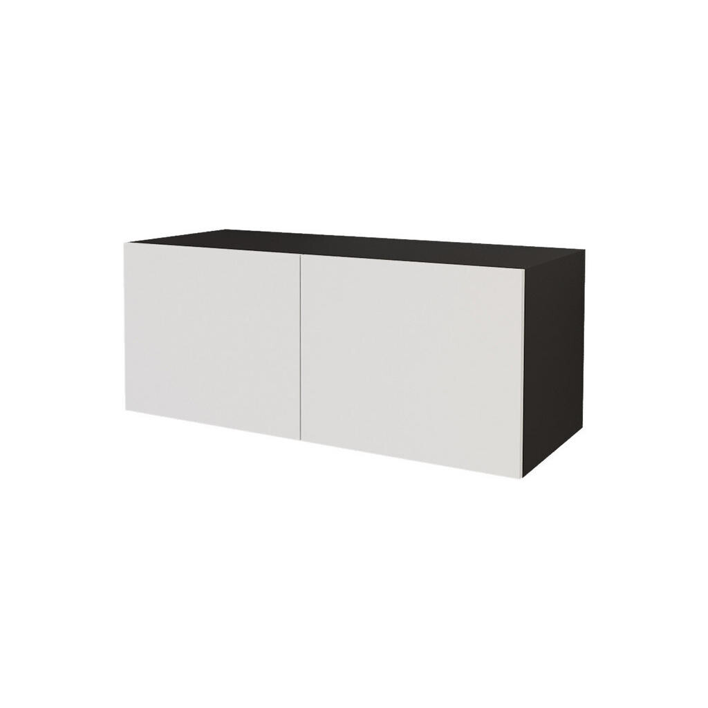 ALTDECOR NÍZKÁ komoda ELIO-W 100 x 40 x 40 cm – černá / bílá