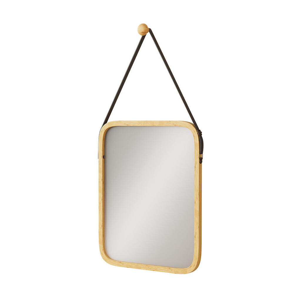 Vicco KOUPELNOVÉ ZRCADLO Mirno Bambus 34 x 41.5 cm s nastavitelným popruhem