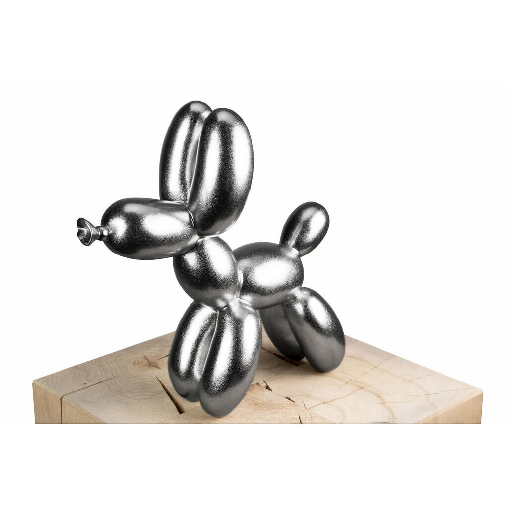 KUNSTLOFT DEKORATIVNÍ SOCHA STŘÍBRNÁ, 28/26 CM