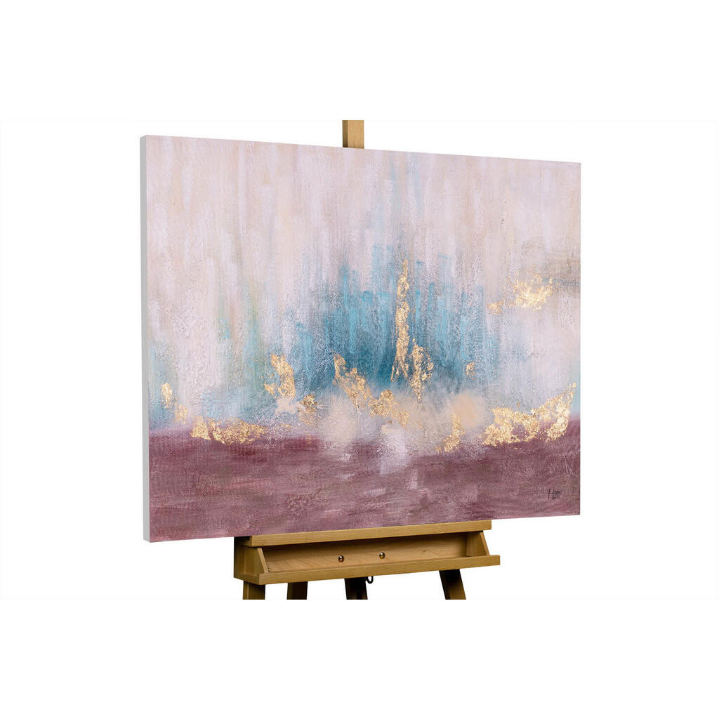 KUNSTLOFT RUČNĚ MALOVANÝ AKRYLOVÝ OBRAZ TURQUOISE, 100/75 CM