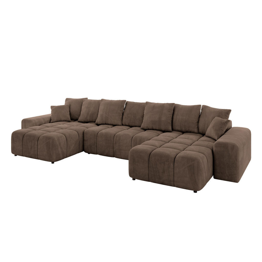 ALTDECOR SEDACÍ SOUPRAVA ENIL-U 401x189x68 hnědý velur
