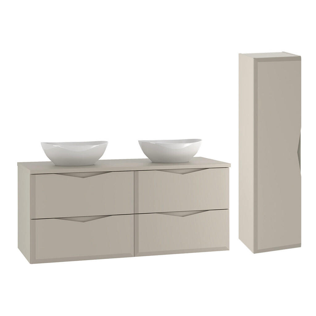Petits-meubles KOUPELNOVÝ NÁBYTEK 120.6cm Ellie 2er-Set Kašmír