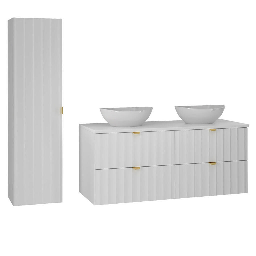 Petits-meubles KOUPELNOVÝ NÁBYTEK 120.6cm Lexa 2er-Set Bílá