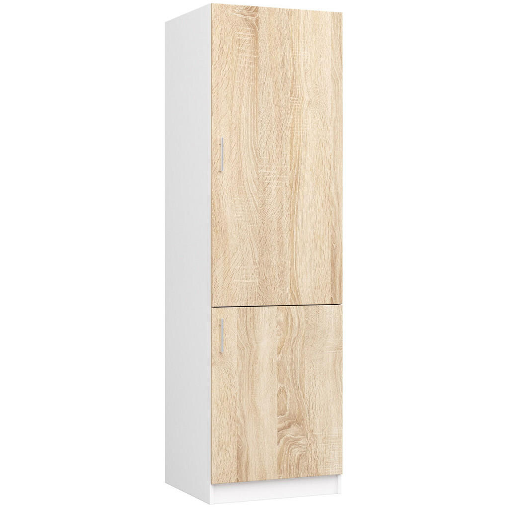RAUMHIRSCH FURNITURE VYSOKÁ SKŘÍŇ Bílá, dub Sonoma 205/60/55