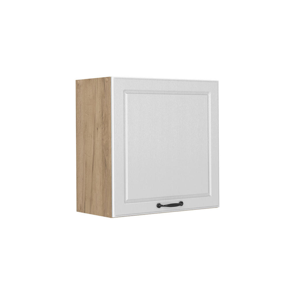 Vicco VĚŠÁK NA STĚNU R-Line, Bílý venkovský dům/Zlatý mocný dub, 60 cm s 1 dvířky