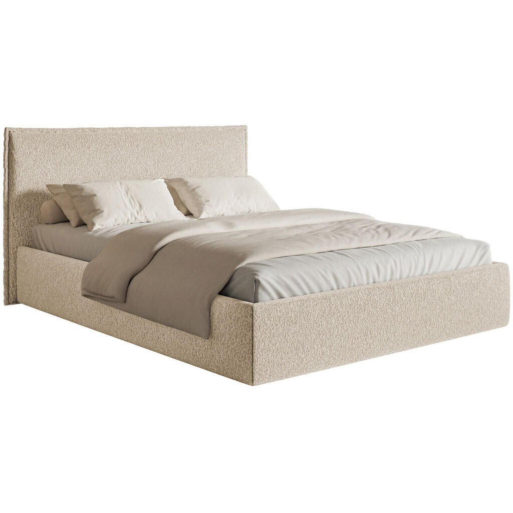 Selsey ČALOUNĚNÁ POSTEL Softie Slim světle béžová ženylka 180x200