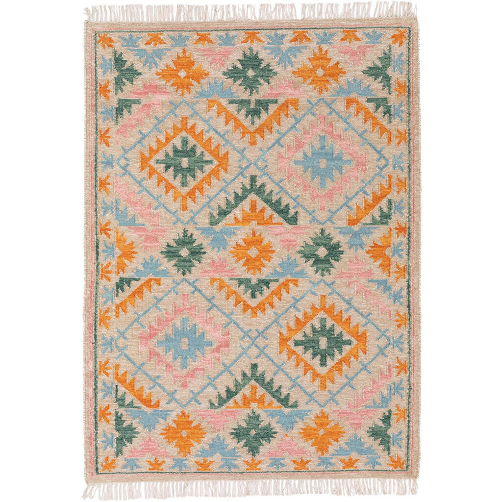 benuta Pure RUČNÍ tkaný kilim Zohra Vícebarevná/Béžová 200x300 cm