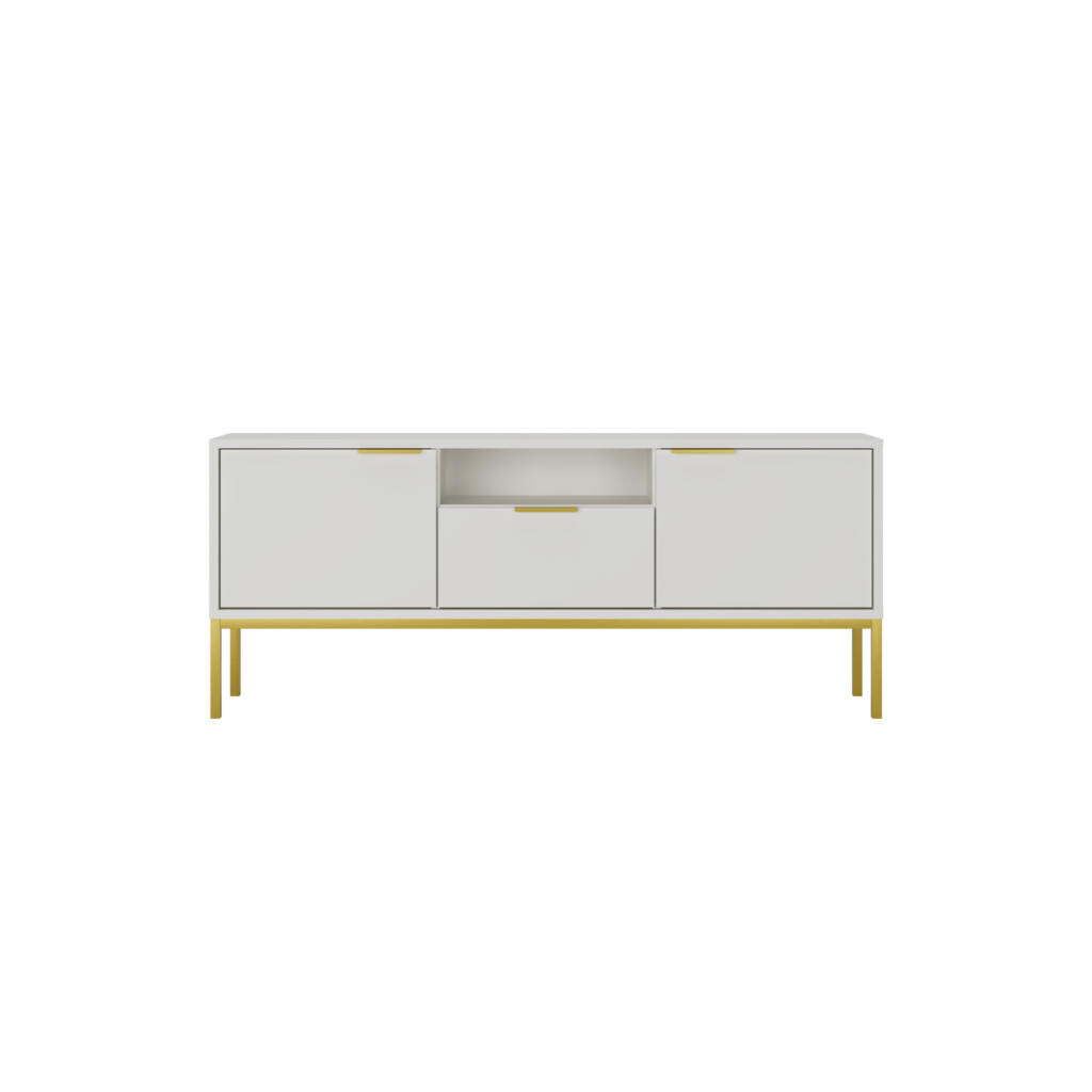 RAUMHIRSCH FURNITURE LOWBOARD Austin bílá, zlatá 33/56,4/135 cm