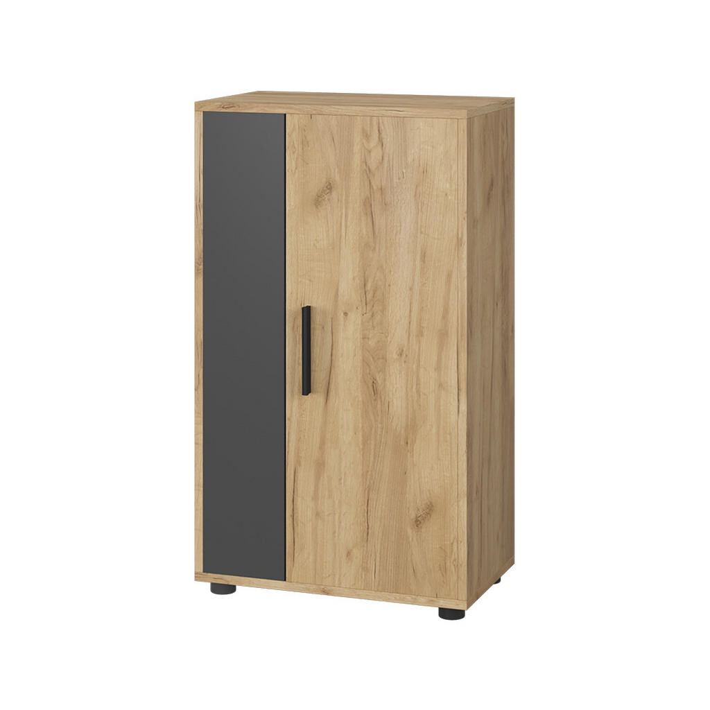 Vicco KOMODA Berno Zlatý dub power/antracit 50.1 x 87.3 cm se 2 přihrádkami