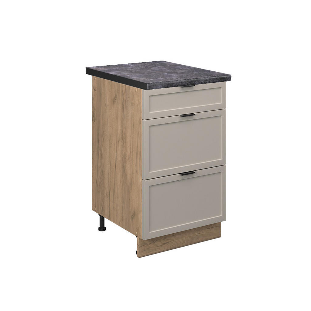Vicco SPODNÍ SKŘÍŇKA KUCHYŇSKÉ LINKY Fame-Line GreyBeige 50 cm , PD Antracit
