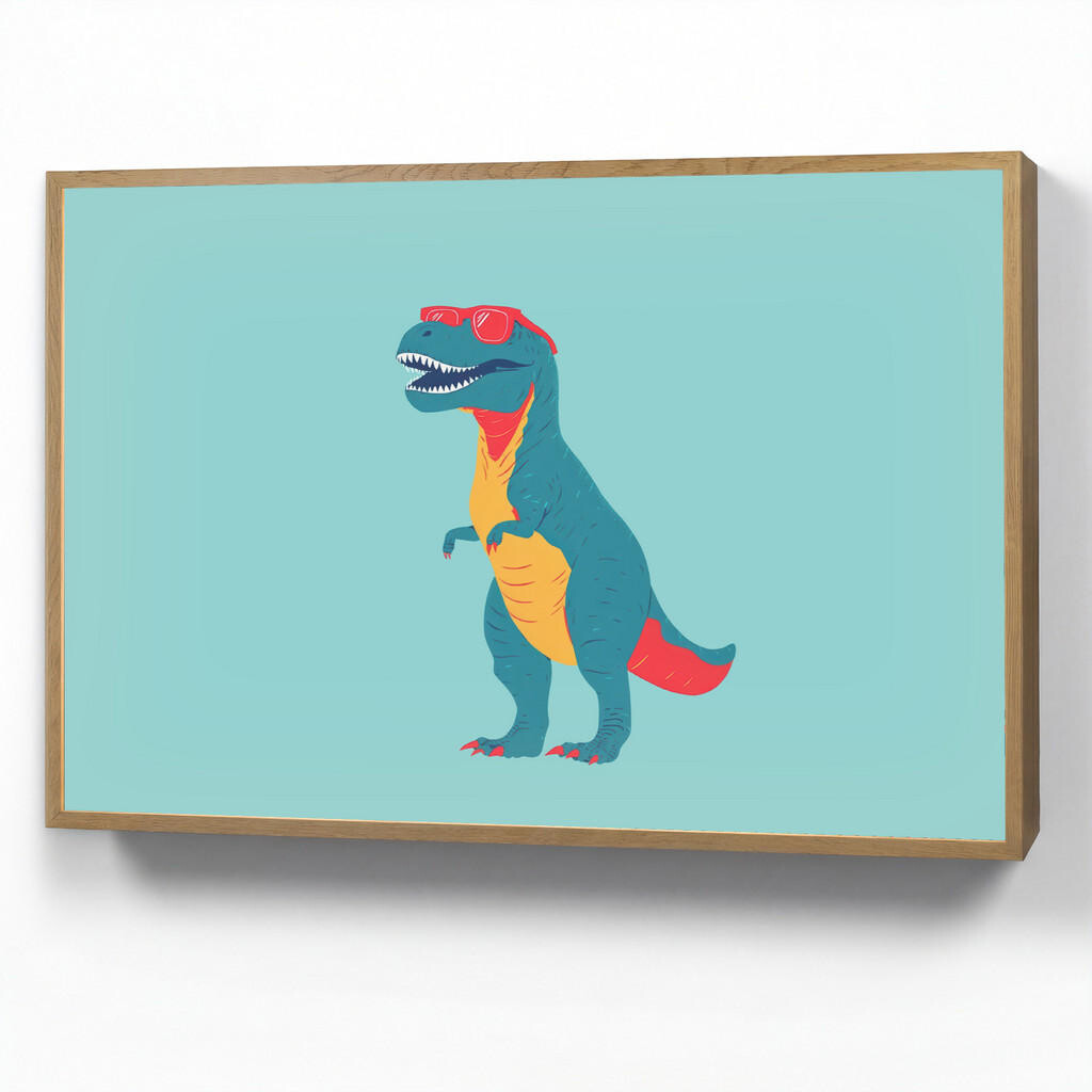 OnlyWow DOBÍJECÍ NOČNÍ LAMPIČKA Dinosaurus - Modrá - Sluneční brýle 100x70 cm