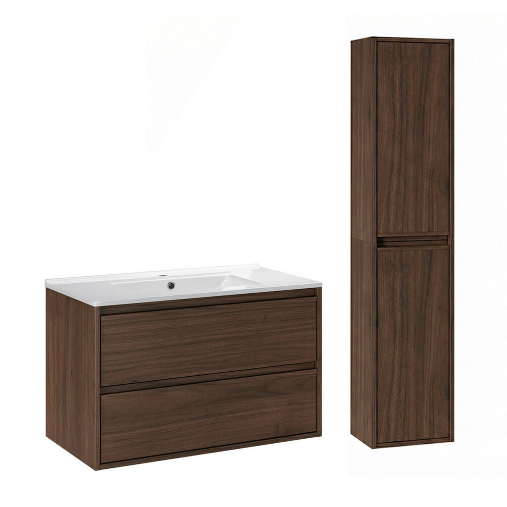 Petits-meubles KOUPELNOVÝ NÁBYTEK 81cm Edmé 2er-Set Dřevo