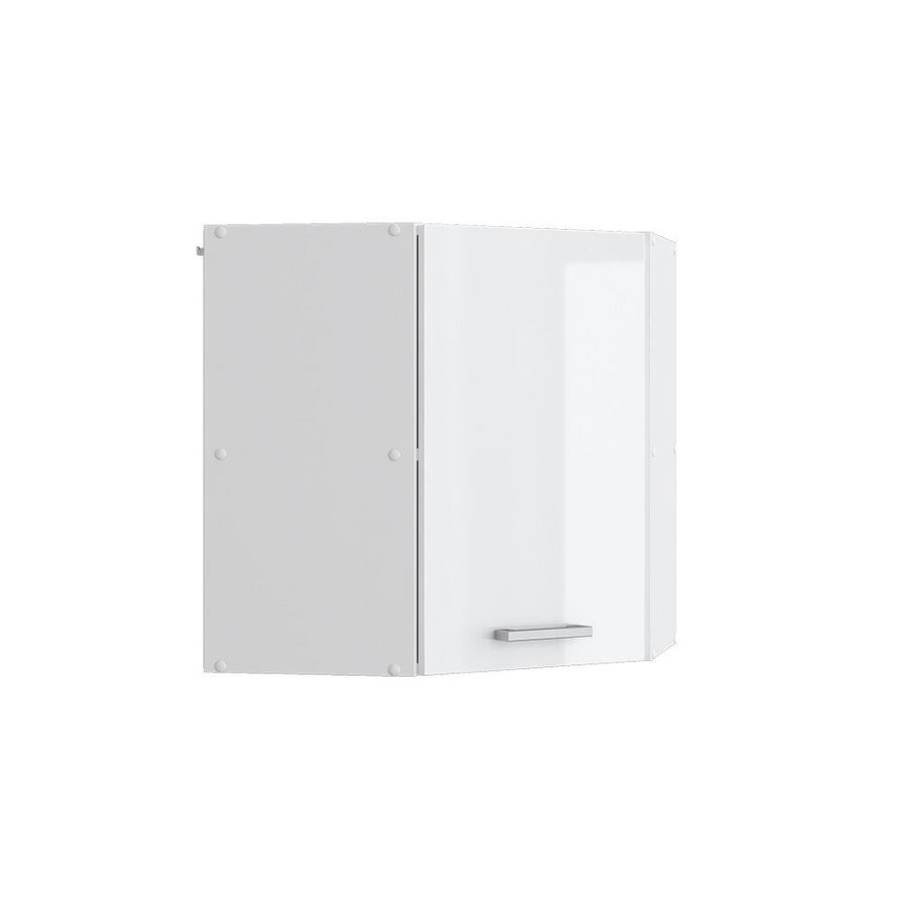 Vicco UNIVERZÁLNÍ NÁSTĚNNÁ SKŘÍŇKA R-Line Bílá vysoký lesk 57 cm Rohová nástěnná skříňka s dvířky