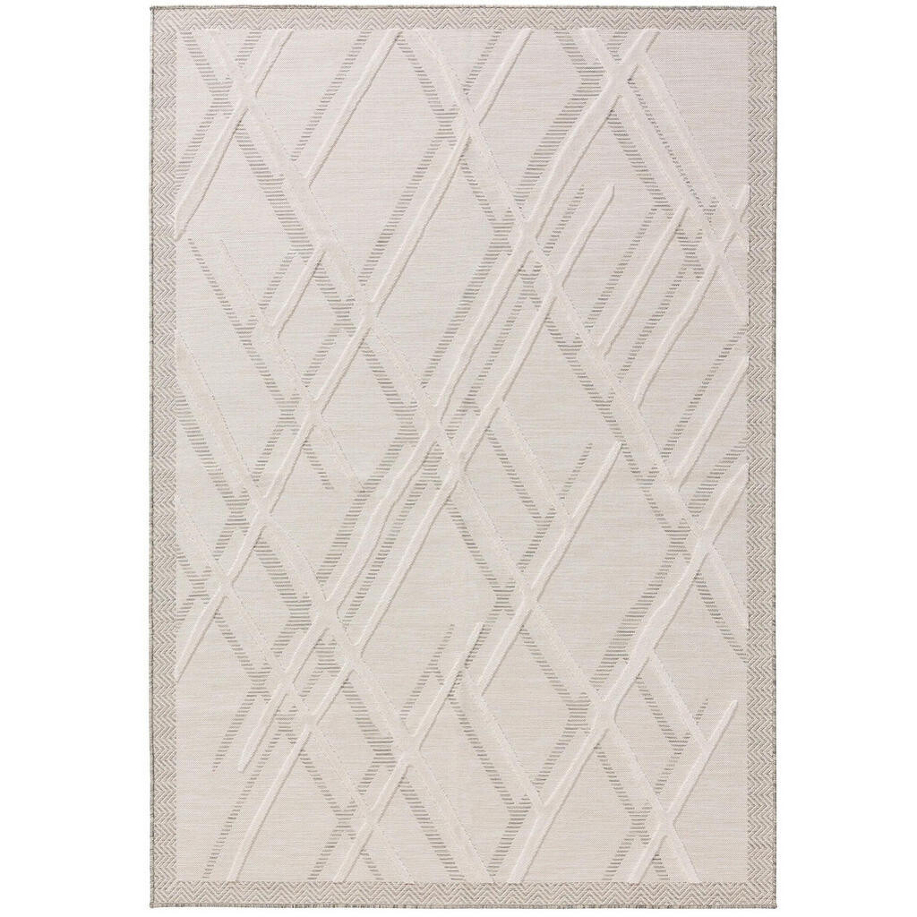 benuta VNITŘNÍ a venkovní koberec Flora Krémová 200x300 cm