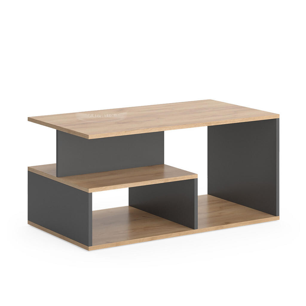 Vicco KONFERENČNÍ STOLEK Hasso Zlatý dub power/antracit 90 x 49.4 cm